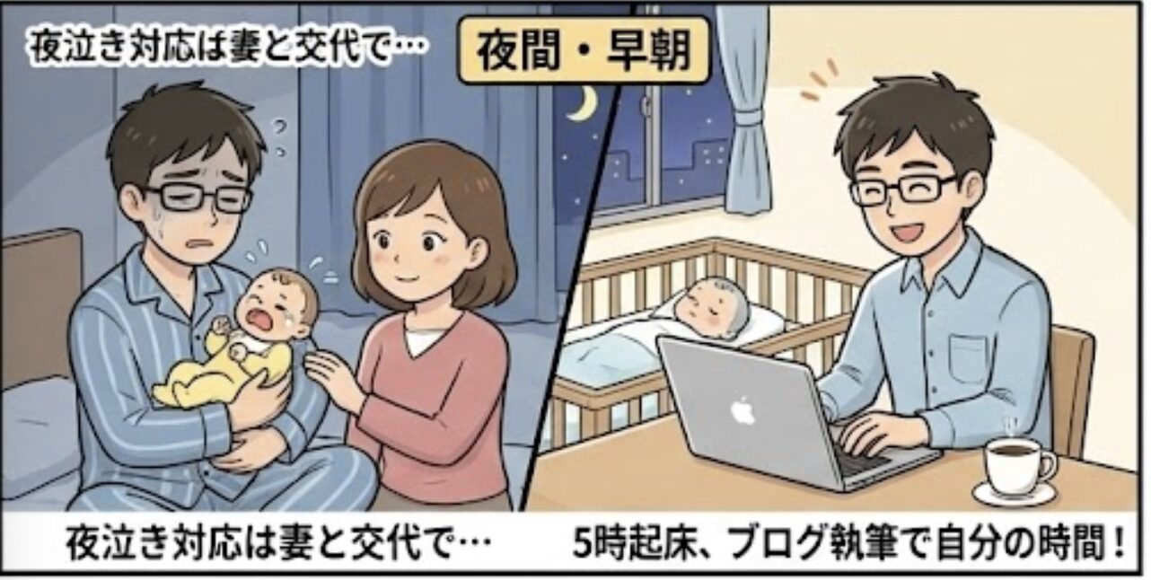 【1歳児子育て中】パパエンジニアの平日ルーティン 1