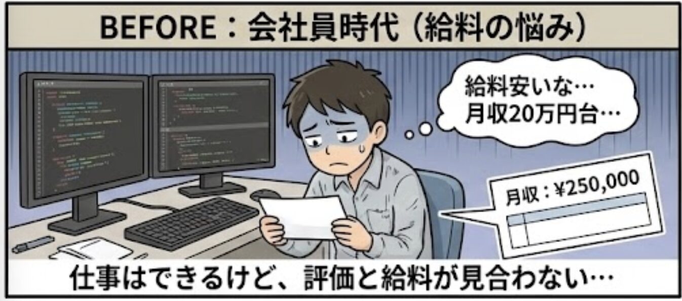 フリーランスエンジニアは儲かる？月収20万が65万の実体験 1